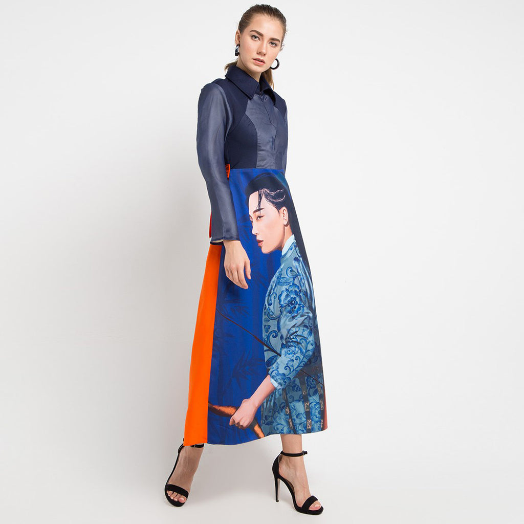 Regal Long Dress With Bridget Art-2MADISONAVENUE.COM (1587097862186)