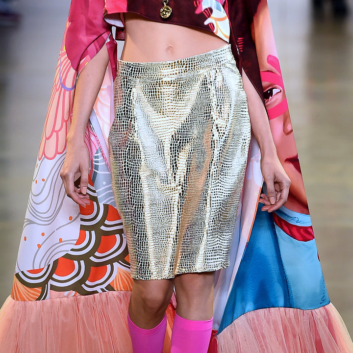 Mini Gold Skirt-2MADISONAVENUE.COM (4254695686186)