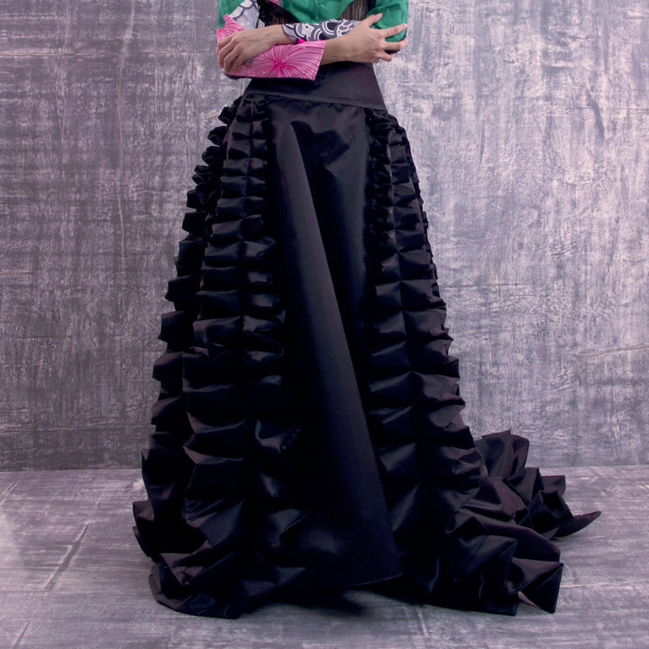 Vivify Evening Black Skirt-2MADISONAVENUE.COM (4285250273322)