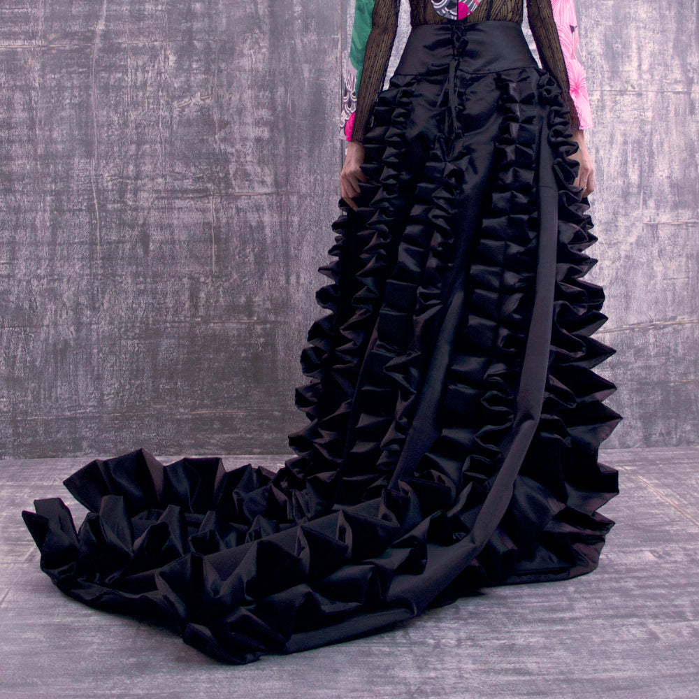 Vivify Evening Black Skirt-2MADISONAVENUE.COM (4285250273322)