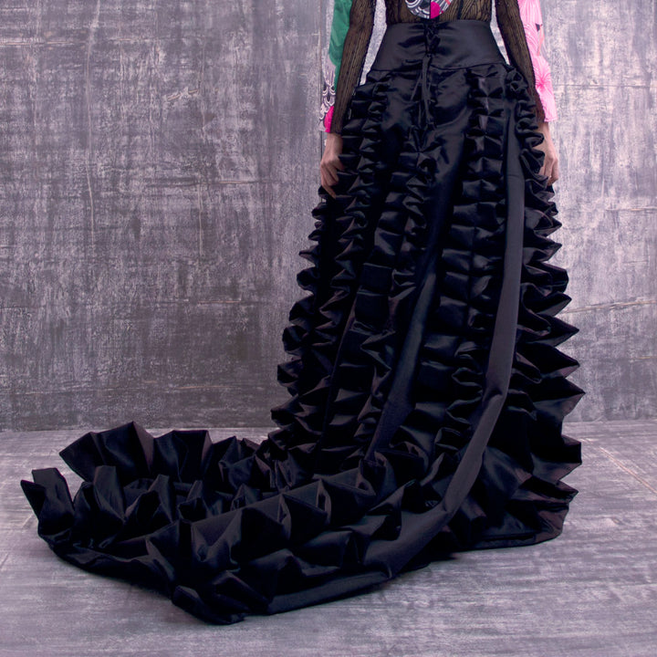 Vivify Evening Black Skirt-2MADISONAVENUE.COM (4285250273322)