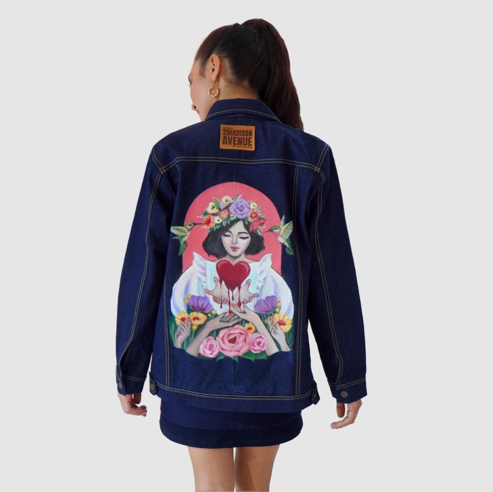 Signature Hand Painted Denim Jacket by Vella (6602462494743)