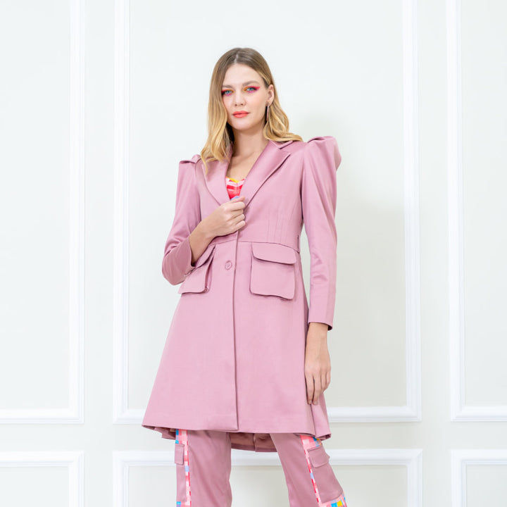 English Signature Blazer Mid-Length in Blush (6832745840663)