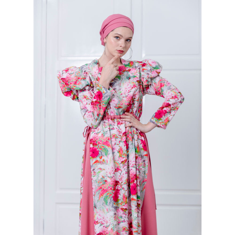 Sweet garden Habiba Rose Pink Long Dress (6770846433303)