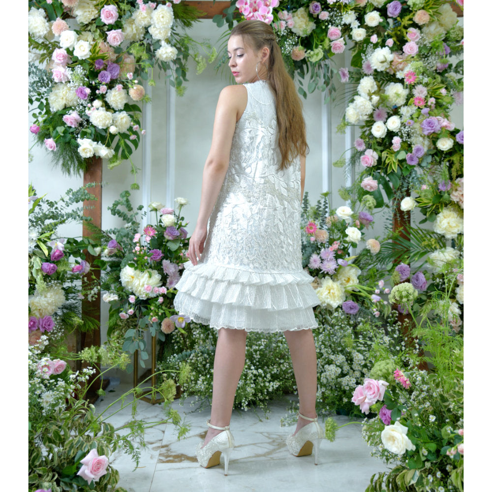 L'amour Love Forever White Short Dress (6661407178775)