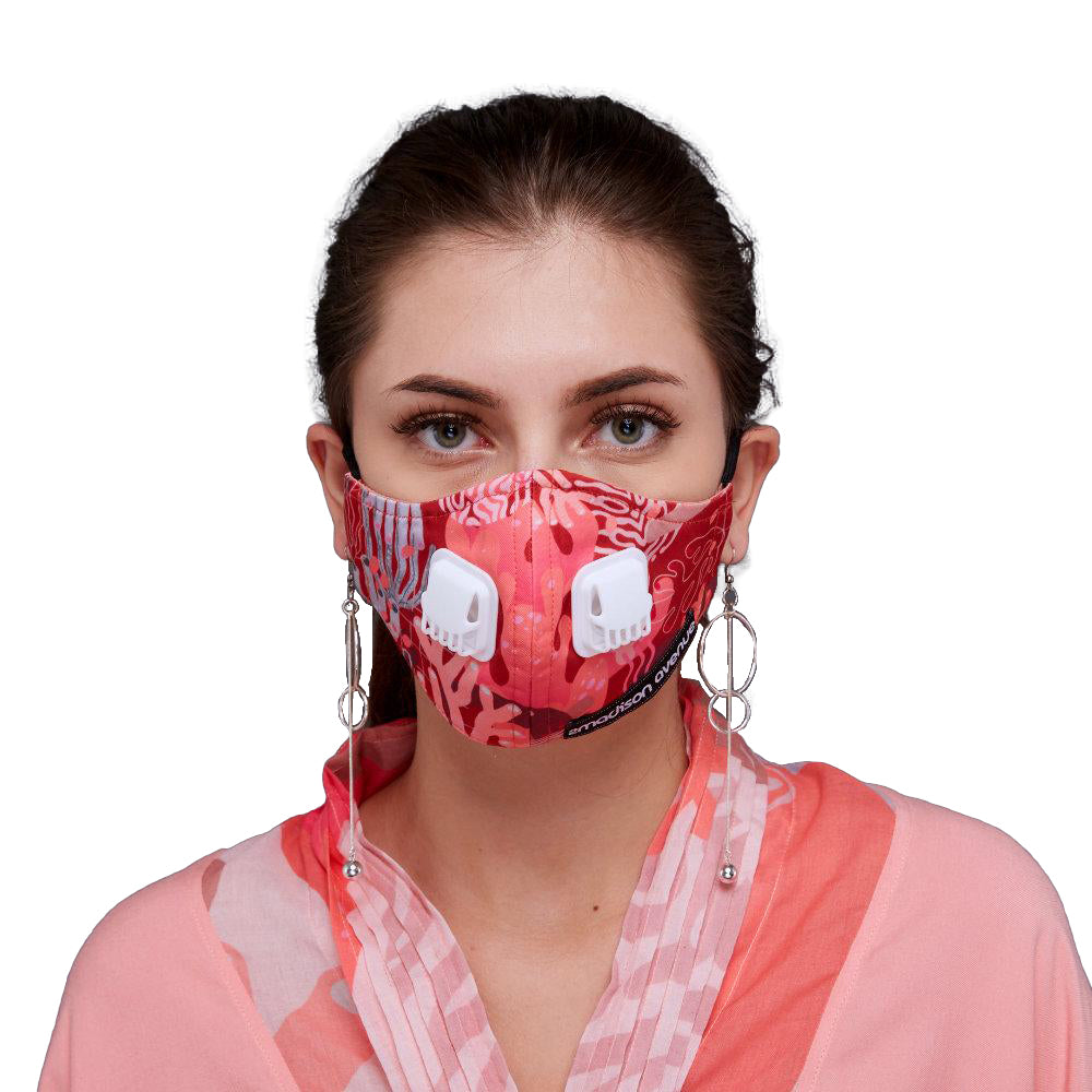 Liga in Pink Rose Facemask (4535558537239)