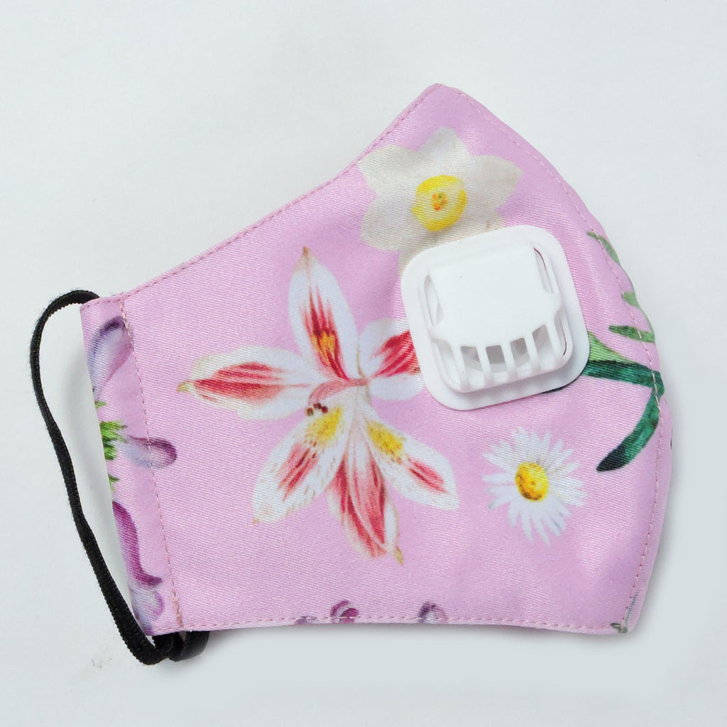 Spring Pink Facemask With Air Valve-2MADISONAVENUE.COM (4423345700887)