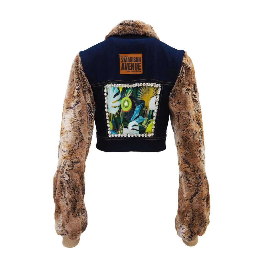 Ram Garden Signature Crop Jacket with Fur (6698095214615)