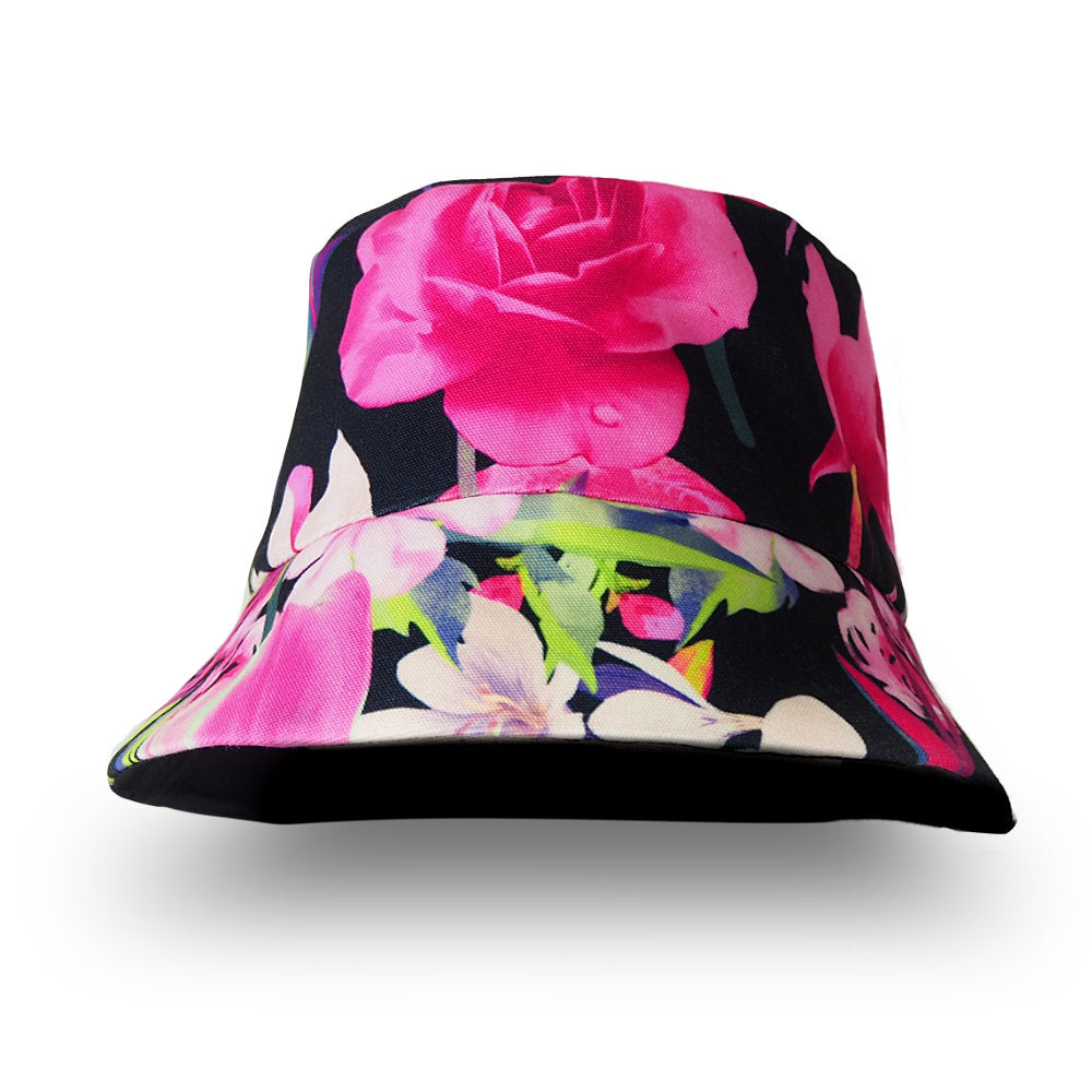 Bucket Hat Lovely Black Reminiscence (6574450868247)