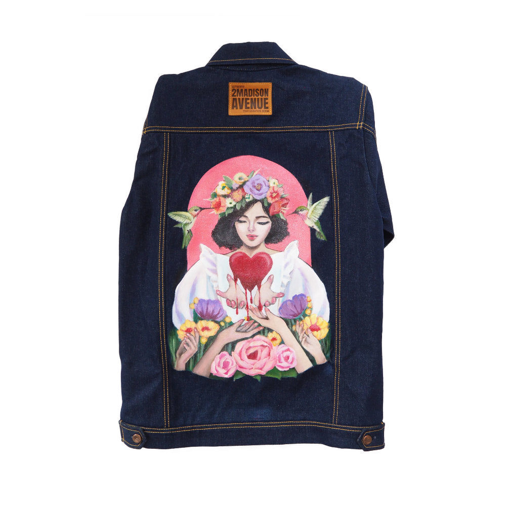 Signature Hand Painted Denim Jacket by Vella (6602462494743)