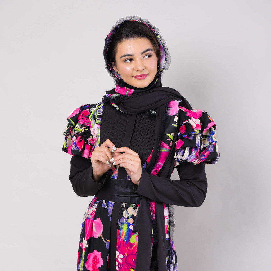 Hasna Dress With Lovely Black Reminiscence (6544262987799)