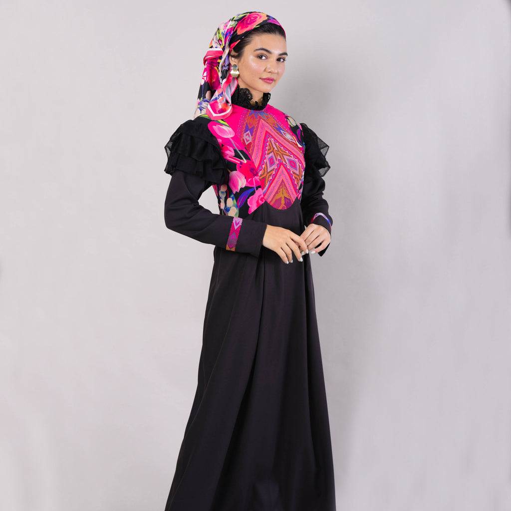 Milkah Dress With Lovely Black Reminiscence (6544263348247)