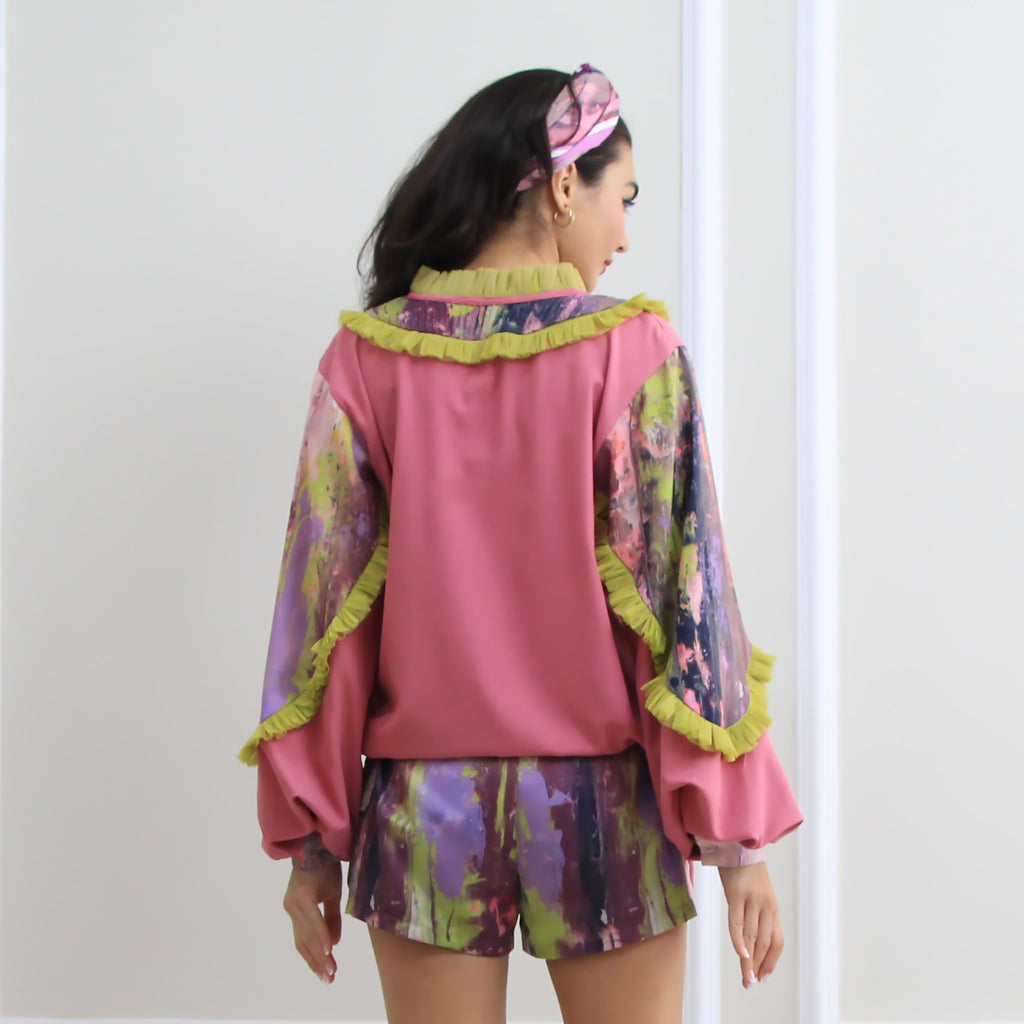 Romantic Top With Abstract Purple Reminiscence (6548791328791)