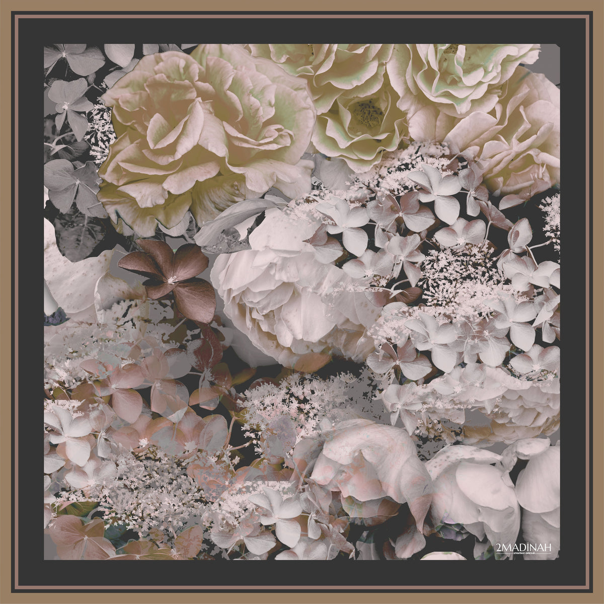 Becoming Platinum Rose Hijab Beige Scarf (6879698649111)