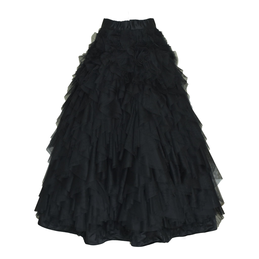 It's time Met Gala tulle black skirt (6707819839511)